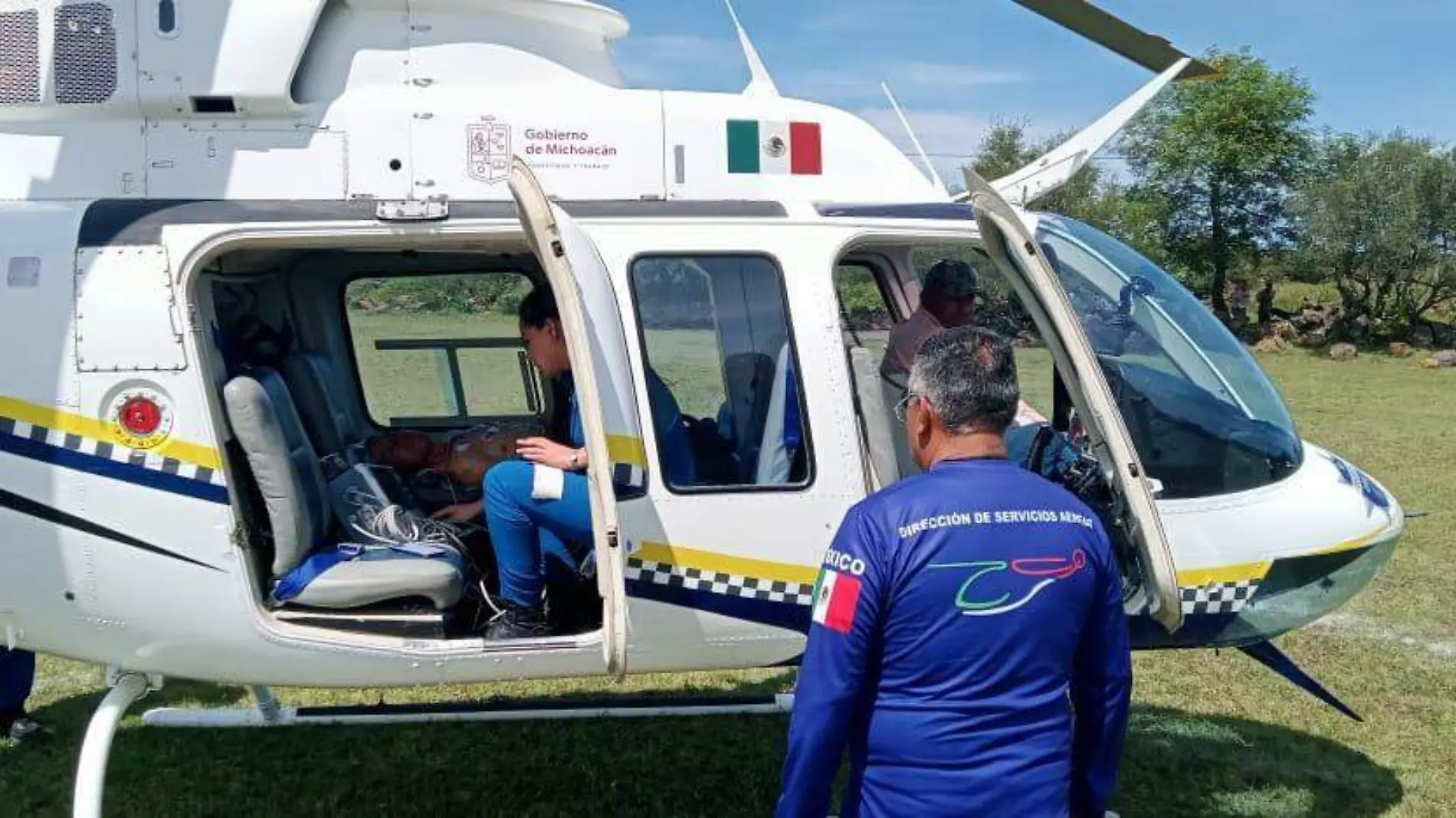 Traslado en helicoptero